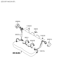 898103E100FC-S/BELT ASSY-RR,LH