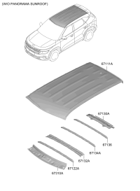 67111Q7100-PANEL,ROOF