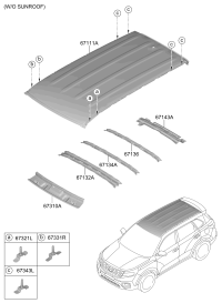 67142Q2000-RAIL-ROOF CTR NO.2
