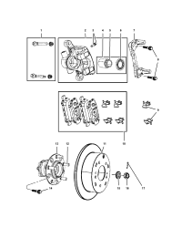 5105719AB-HUB AND BEARING BRAKE
