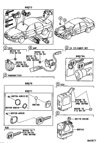8907033290-TRANSMITTER ASSY, DOOR CONTROL