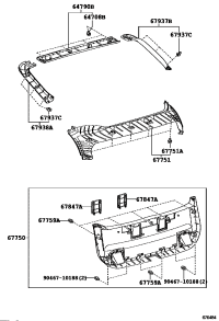 6793847031C0-GARNISH, BACK DOOR