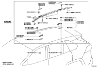 624030R040C0-Garnish sub-assy, roof side rail, rh