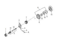 4554671002-Axle assy-rr output