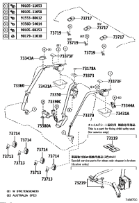 7371353010C0-CAP, CHILD RESTRAINT