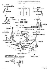 7337060202A0-BELT ASSY, RR NO.1