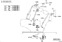 733600R090C0-BELT ASSY, RR SEAT