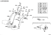7336003020C0-BELT ASSY, REAR SEAT, OUTER