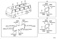 624500S020A0-Garnish, roof side rail, rear rh