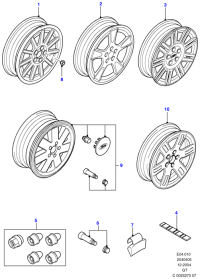 LK1S711007AB-Wheel assy-alloy
