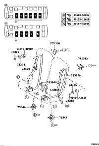 733600S020A0-BELT ASSY, REAR SEAT, OUTER