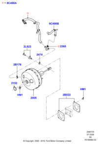 9L1Z2005A-Booster assy-brake