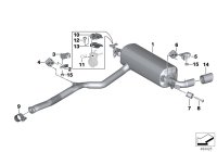 18307933857-Bracket exhaust pipe rear