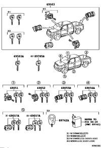 690050C180-CYLINDER SET, LOCK