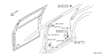 824425Z000-STOPPER-SLIDE DOOR,LOWER RH