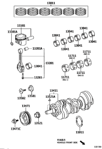 130410P08001-BEARING, CONNECTING ROD