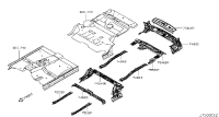 756101LA0A-MEMBER-CROSS,REAR