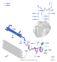 FB5Z7A095B-COOLER ASSY, OIL