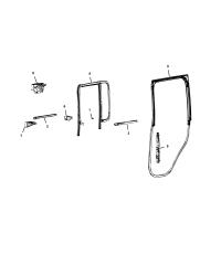 68271730AE-WEATHERSEAL DOOR TO BODY REAR FULL DOOR
