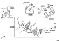 SU00305301-COVER, FRONT DOOR OUTSIDE HANDLE, RH/LH