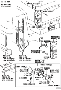 8155060353-LAMP ASSY, REAR COMBINATION, RH