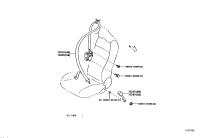 SU00301875-BELT ASSY, FR SEAT