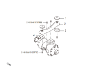 2402200XKZ17A-Spacer, rr. final drive mounting, upper
