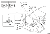 5361008010C1-LEVER SUB-ASSY, HOOD LOCK CONTROL