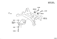 SU00301010-STOPPER, REAR DIFFERENTIAL MOUNT, UPPER