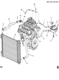 23180679-Radiator reserve tank (incl. 6,9) (incl. Sensor) (normally open floating) (AC-DELCO #23180679)