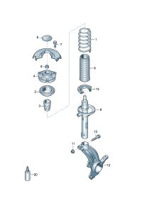 5QD412331-Strut mounting