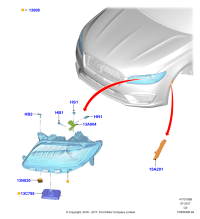 JP5Z13008A-Head lamp assy