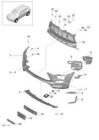 95B807221H-PLATE-TRUNK,REAR