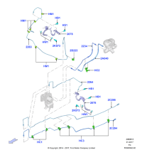 HL3Z2078B-Hose assy-brake,?????????????, PHANTOM/RAPTOR