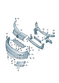 7E5807217M-Plate, bumper Suitable for workshop production materials: For use with parking assist Vehicle 