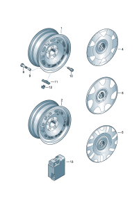 6Q0601027Q-Wheel rim-steel
