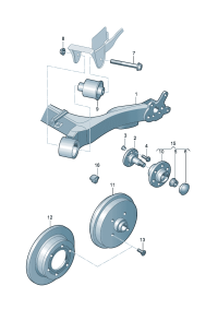 6RD500051F-Shaft body rr Adjuster, headlamp