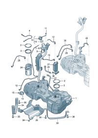35D201550A-Tank, fuel Cover  For strap center Door lock system    D-09.11.2015
