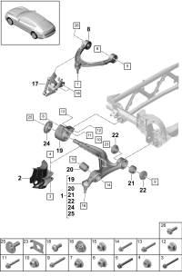 971407151K-Track control arm lh & rh Deprecated parts