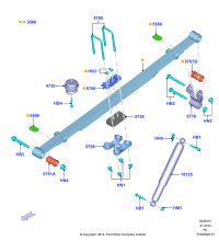 FL3Z4730A-Bumper assy-LHD RWD
