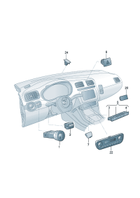 34D907044A-Electronic control air conditioner Display & operating unit & Cont unit   D  -20.07.2015