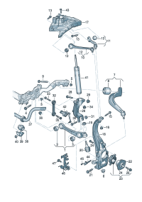 8WD407151-TRACK CNTRL ARM FRT RH AUDI-Q7