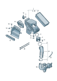 06H129629G-Hose, air intake
