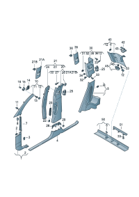 4L0868203A4PK-Ornament, a pillar (ghost (black))