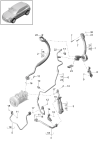 8T0260707A-Coolant hose Tube, fuel Compressor