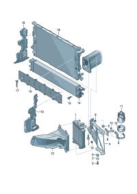 4G8121261A-Coolant cooler assy Bracket  D-13.12.2010