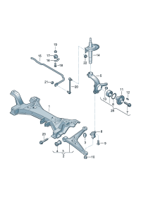 7M0407151B-TRACK CNTRL ARM FRT RH AUDI-Q7