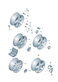 WHT001814B527-Bolt-immobilizer wheel, Adapter-w/belt (key)