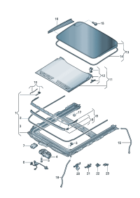 8WD877049-Mechanism, sliding-valgus Bezel