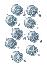 8T0601025CL-Wheel rim-aluminium alloy  Colour code: D-10.12.2012